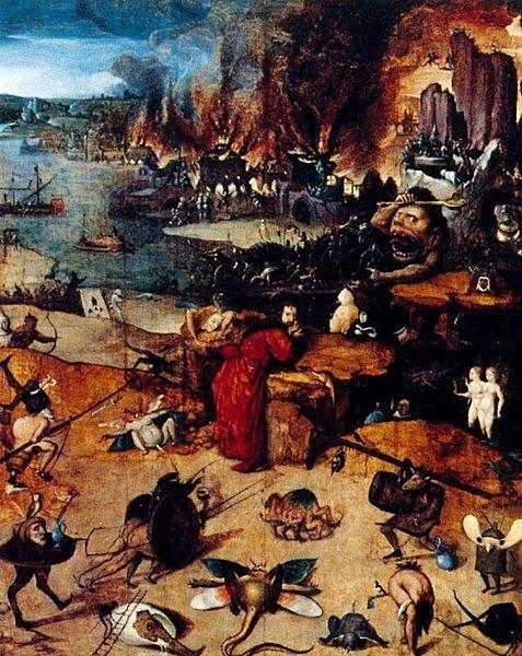 Hieronymus Bosch The Temptation of Saint Anthony. China oil painting art